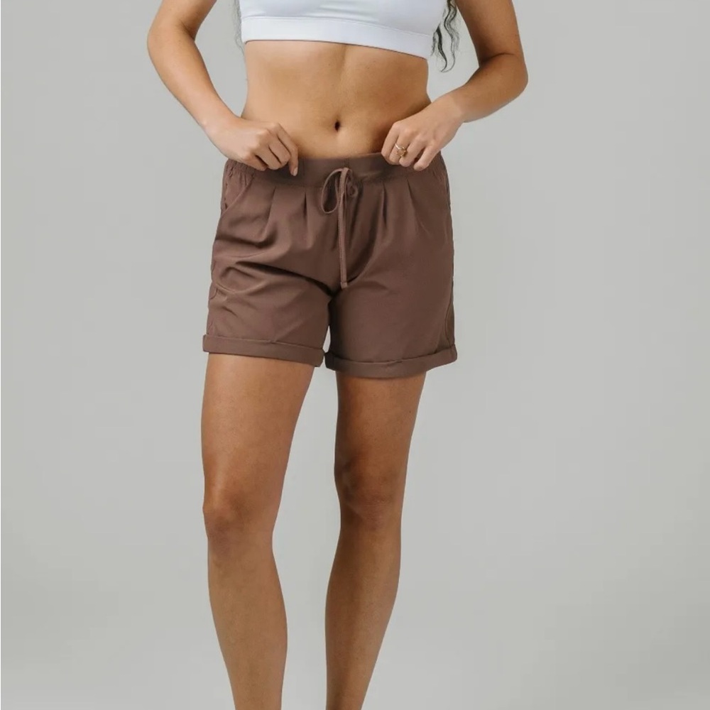 Women’s XXXL ZYIA Brown Summer Shorts—Long